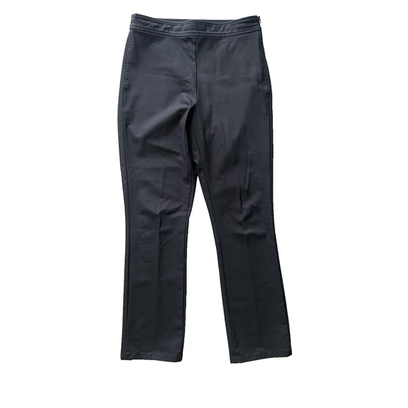 Theory Pants Womens Sz 6 Bimsa Black Dressy Professional Highrise Ankle Straight - Picture 1 of 12